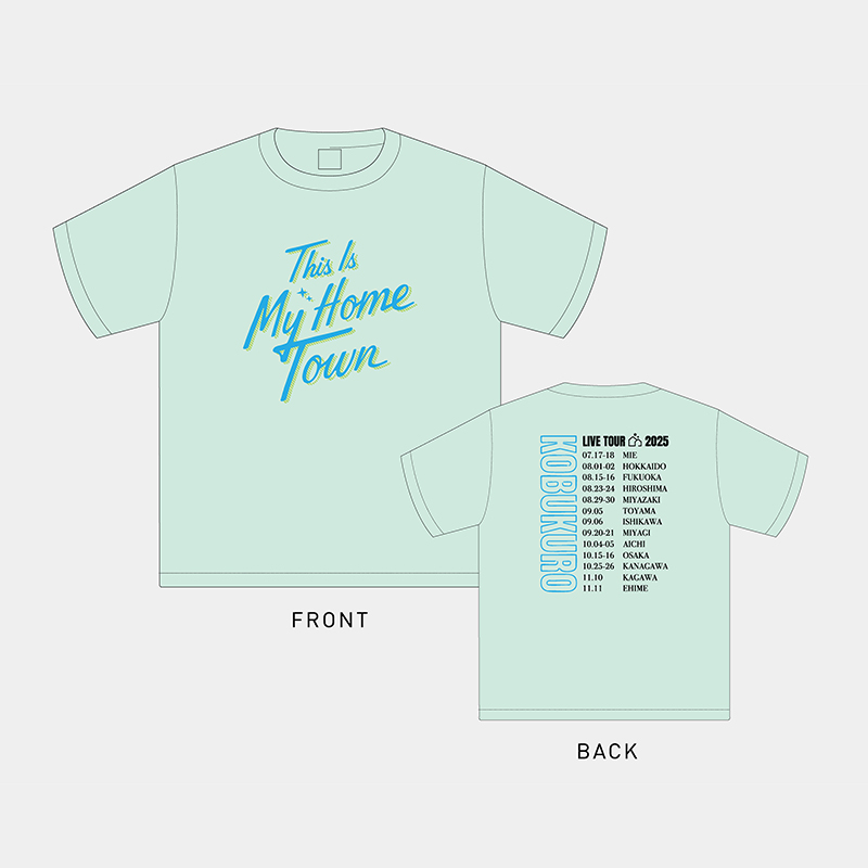 事後販売【2025ツアーグッズ】ロゴTシャツ(アイスグリーン)