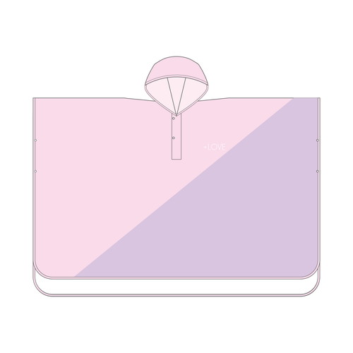 =LOVE レインポンチョ