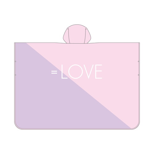 =LOVE レインポンチョ