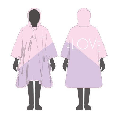=LOVE レインポンチョ