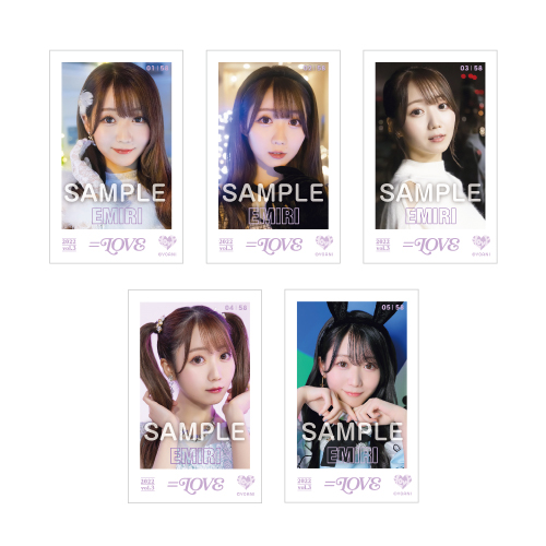 商品詳細ページ | =LOVE OFFICIAL SHOP | =LOVE ミニフォトカードVol.3