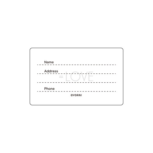 「ナツマトぺ」 ラゲッジタグ