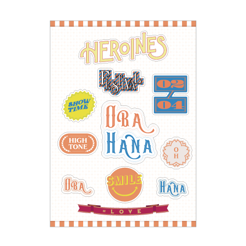 「ヒロインズ」個別ステッカーシート