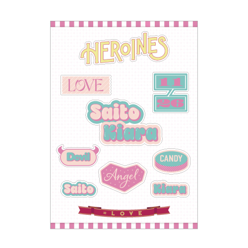 「ヒロインズ」個別ステッカーシート