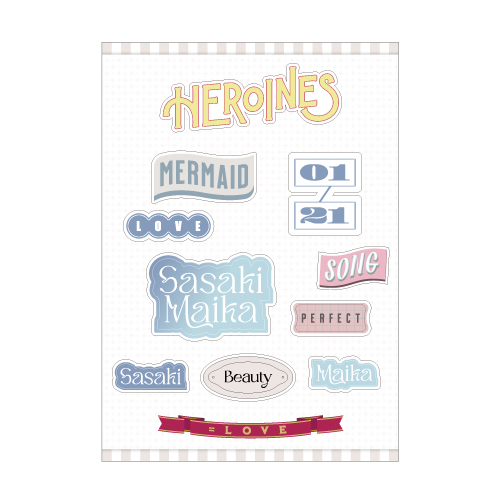「ヒロインズ」個別ステッカーシート