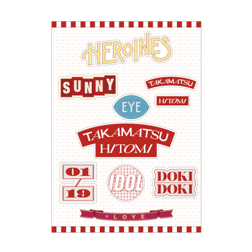 「ヒロインズ」個別ステッカーシート