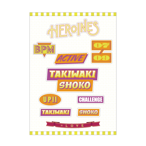 「ヒロインズ」個別ステッカーシート