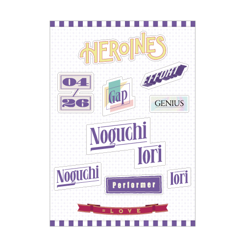 「ヒロインズ」個別ステッカーシート