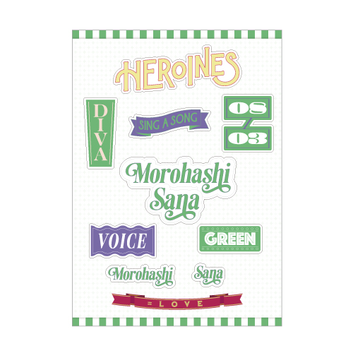 「ヒロインズ」個別ステッカーシート