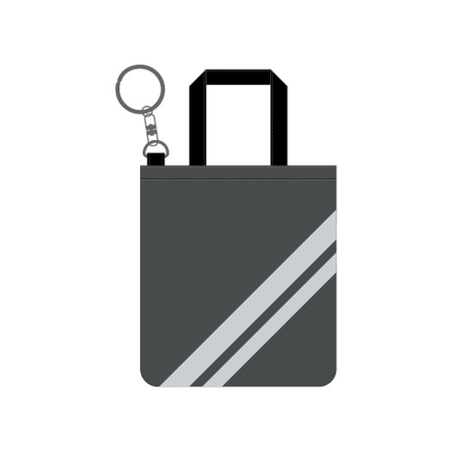  =LOVE ミニスクエアトートキーホルダー ブラック