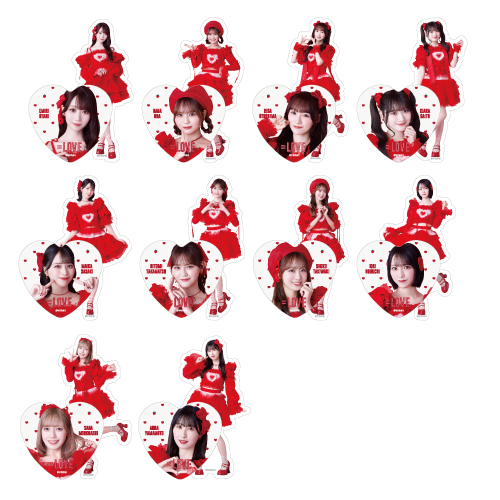 個別ステッカーセット（「とくべチュ、して」衣装）