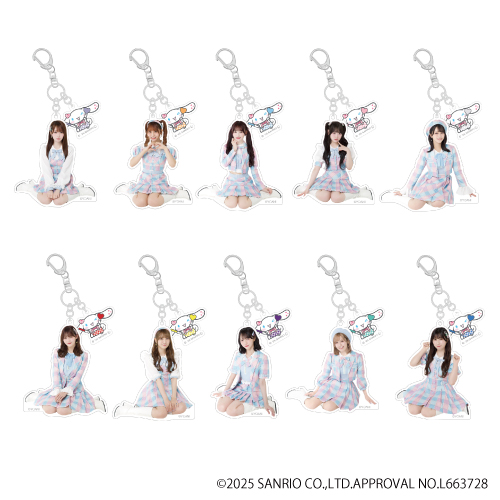 シナモロール×=LOVE 個別アクリルキーホルダー