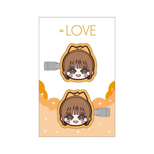 ＝LOVE まえがみクリップ（ぬいぐるみイラスト）