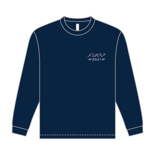 【通常配送】イコノイフェス ロングスリーブTシャツ(ネイビー)