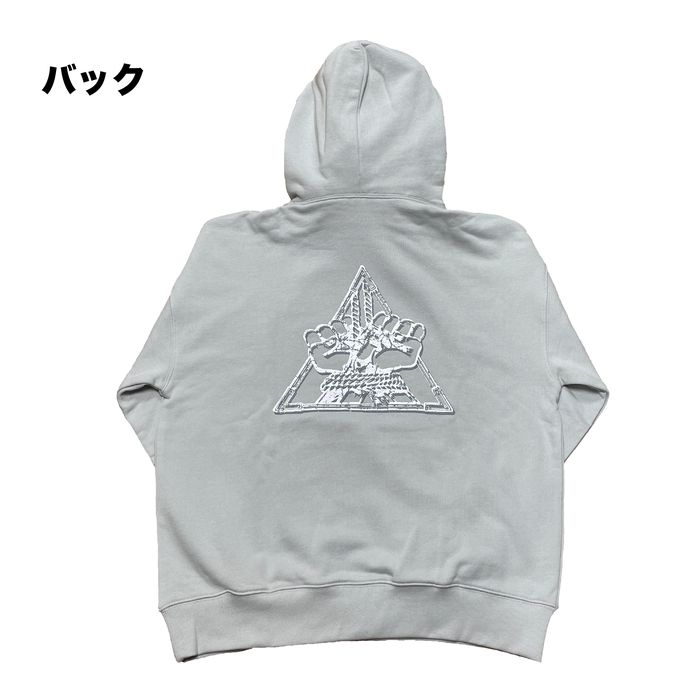 Red Criminal パーカー/ライトグレー