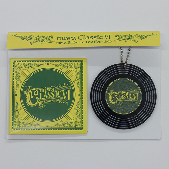 【miwa】miwa CLASSIC Ⅵ ジャケット付きレコード風アクリルキーホルダー