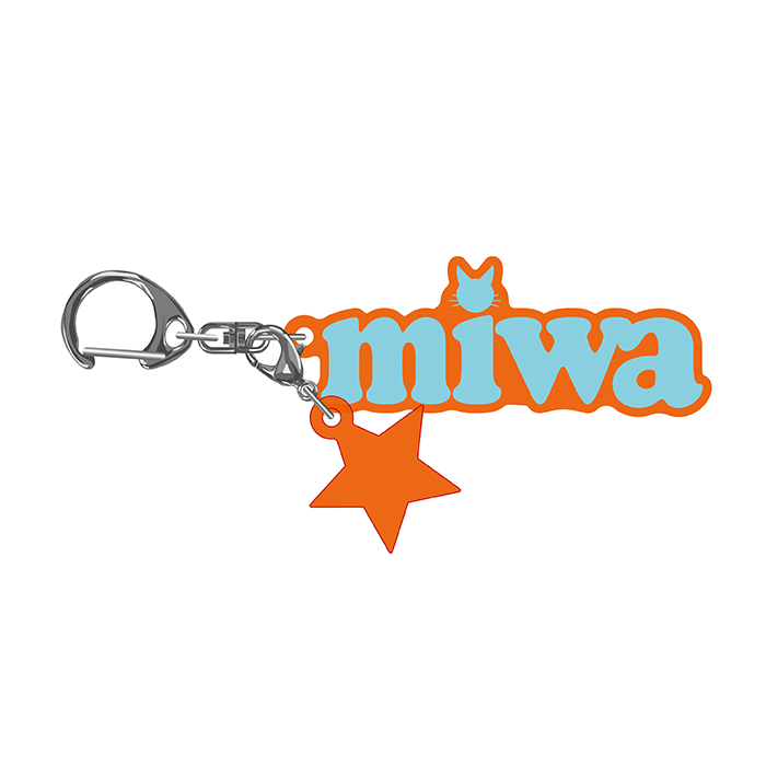 【miwa】アクリルキーホルダー(オレンジ)