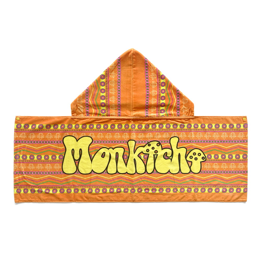 モン吉 ポンチョ型フード付タオル