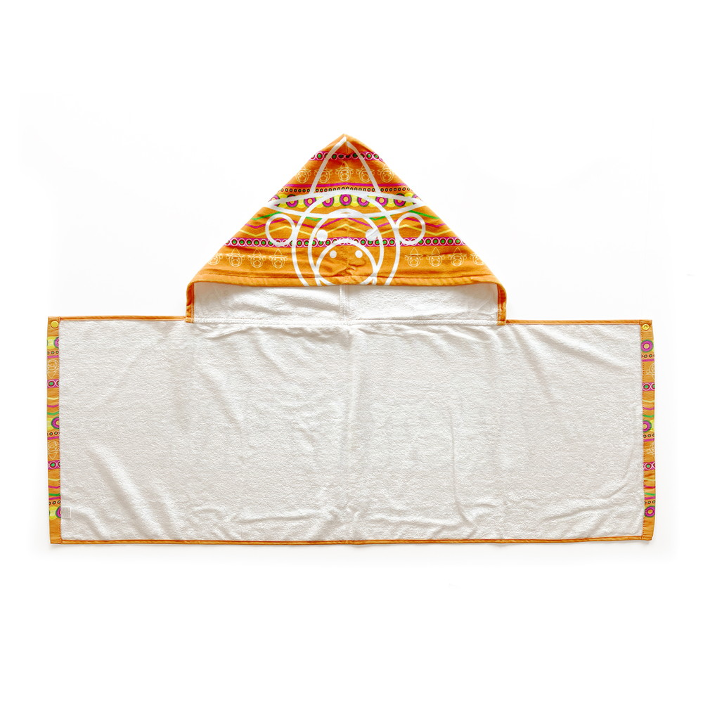 モン吉 ポンチョ型フード付タオル