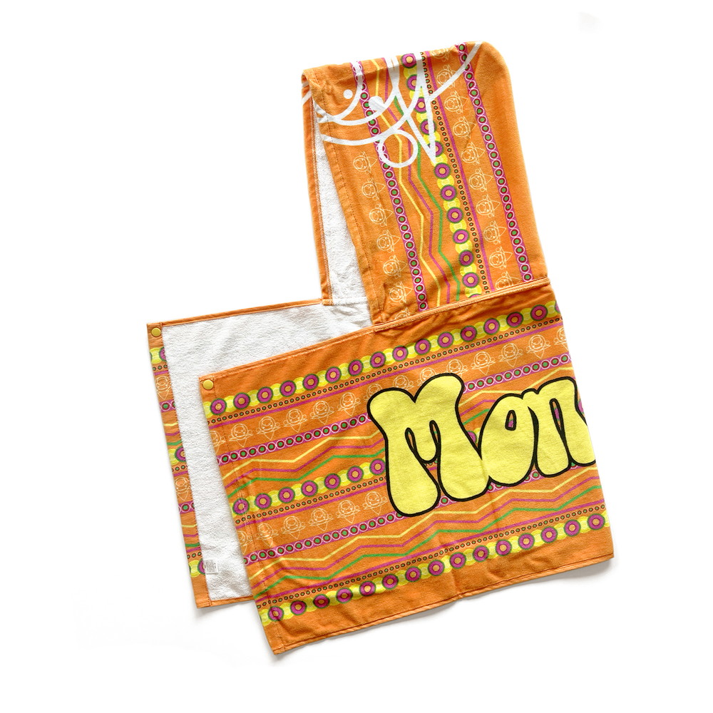 モン吉 ポンチョ型フード付タオル