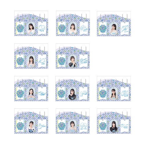 STU48 【1期生】 5th Anniversary 個別アクリルキーホルダー3個セット