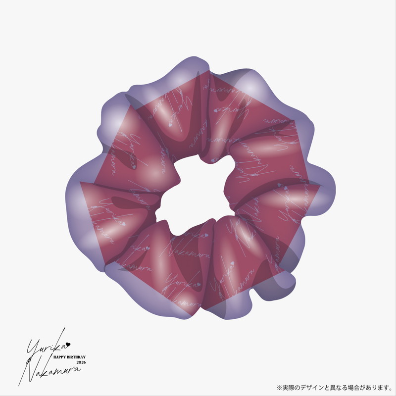 【中村ゆりか】2026HBD シュシュ（赤）