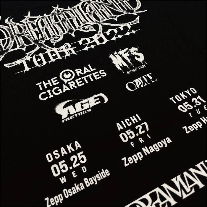 DREAMLAND TOUR 2022 T-Shirts/ブラック