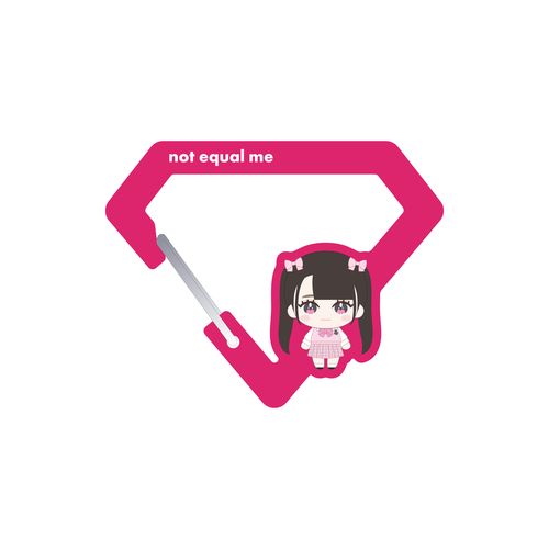 ≠ME アクリルカラビナ(ぬいぐるみイラスト)