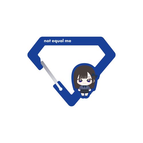 ≠ME アクリルカラビナ(ぬいぐるみイラスト)