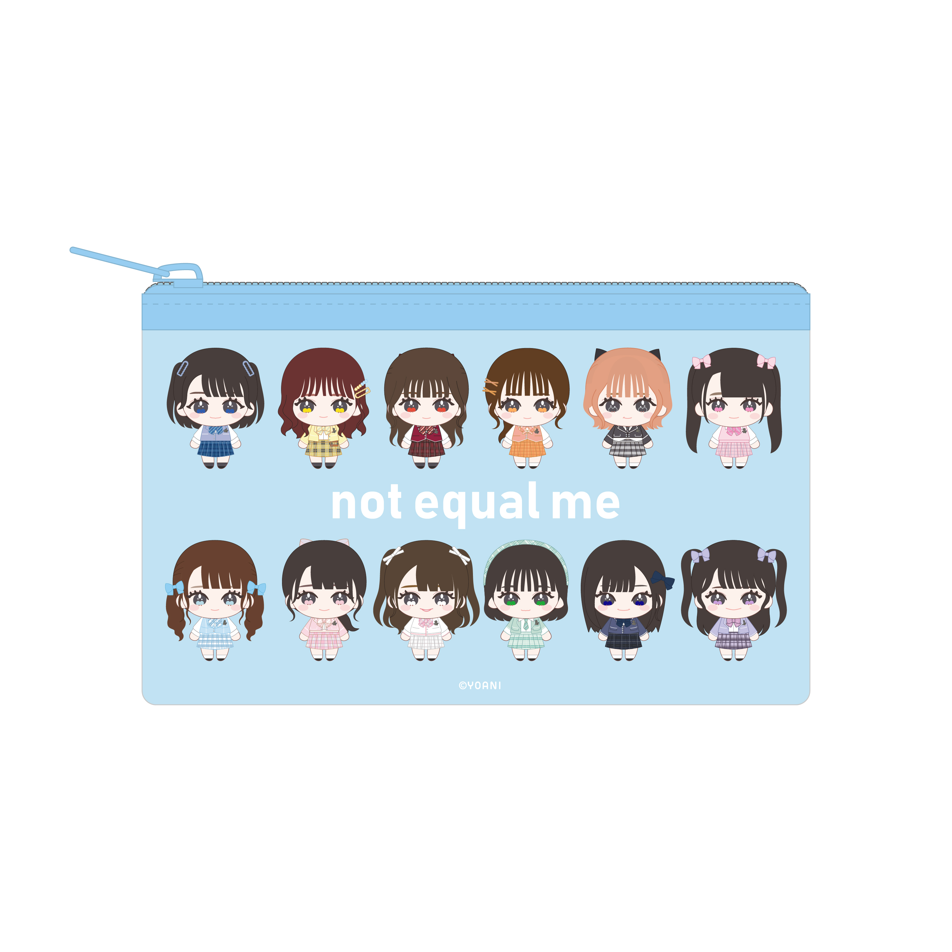 ≠ME ミニクリアポーチ（ぬいぐるみイラスト）