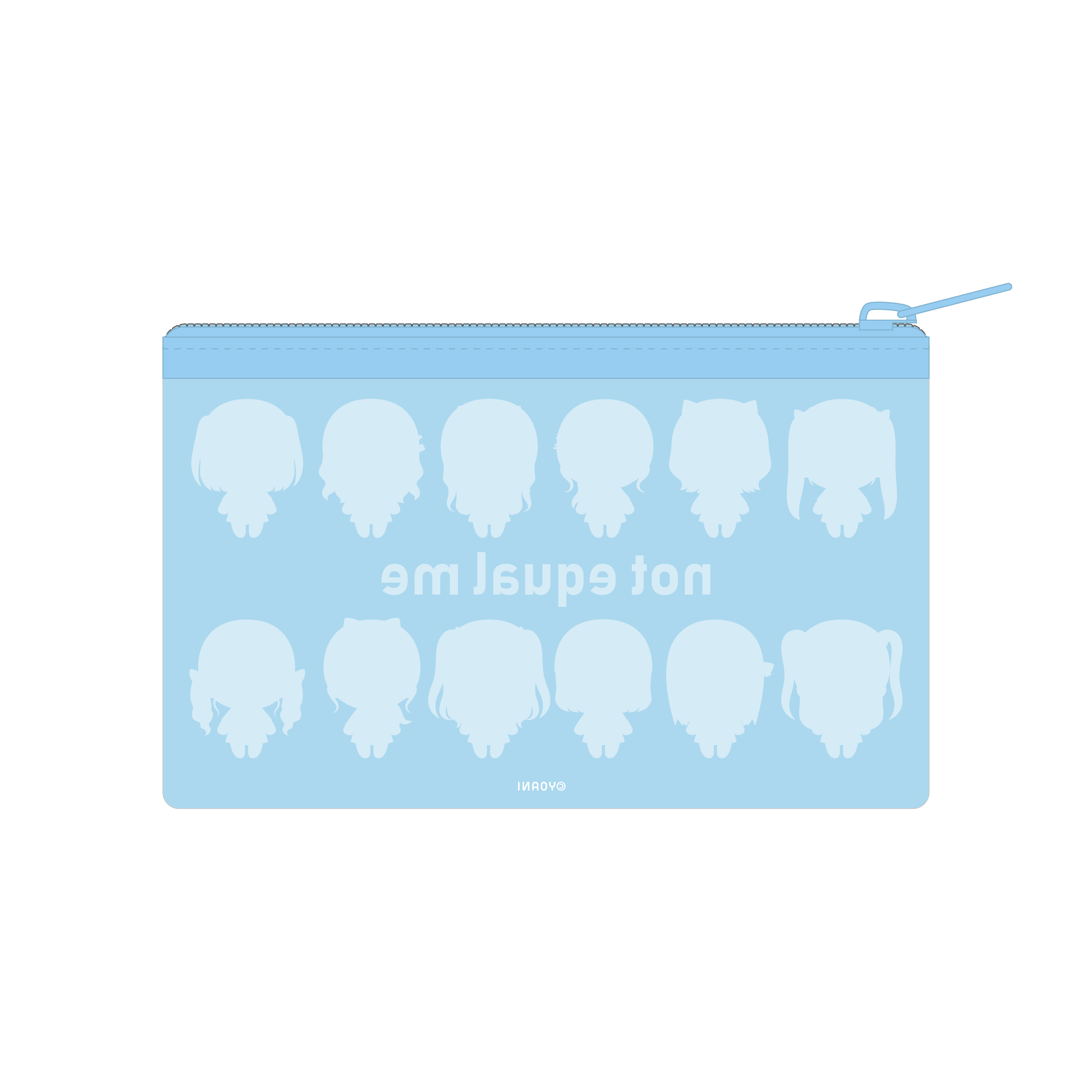 ≠ME ミニクリアポーチ（ぬいぐるみイラスト）