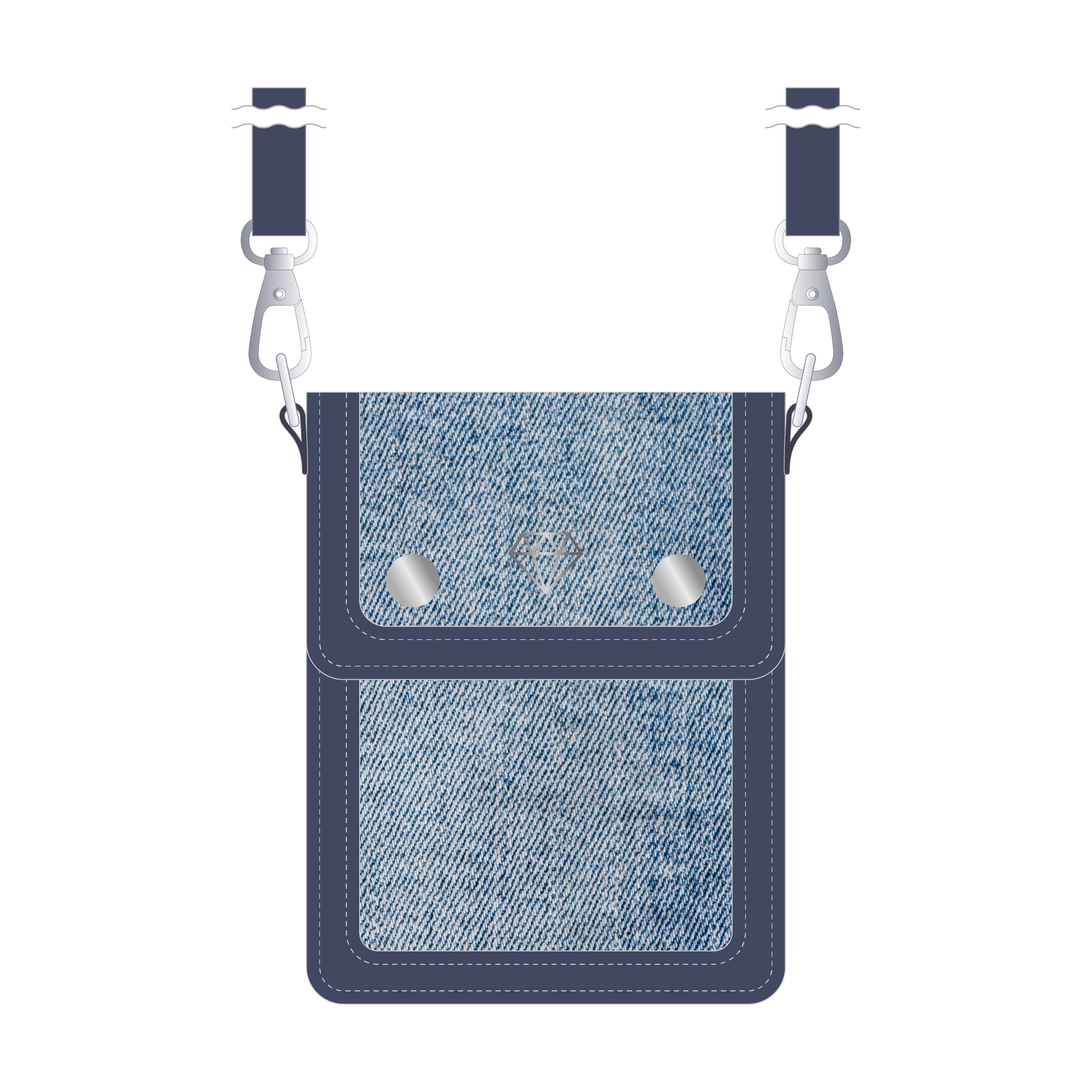 菅波 美玲プロデュース「おさんぽデニムポーチ」