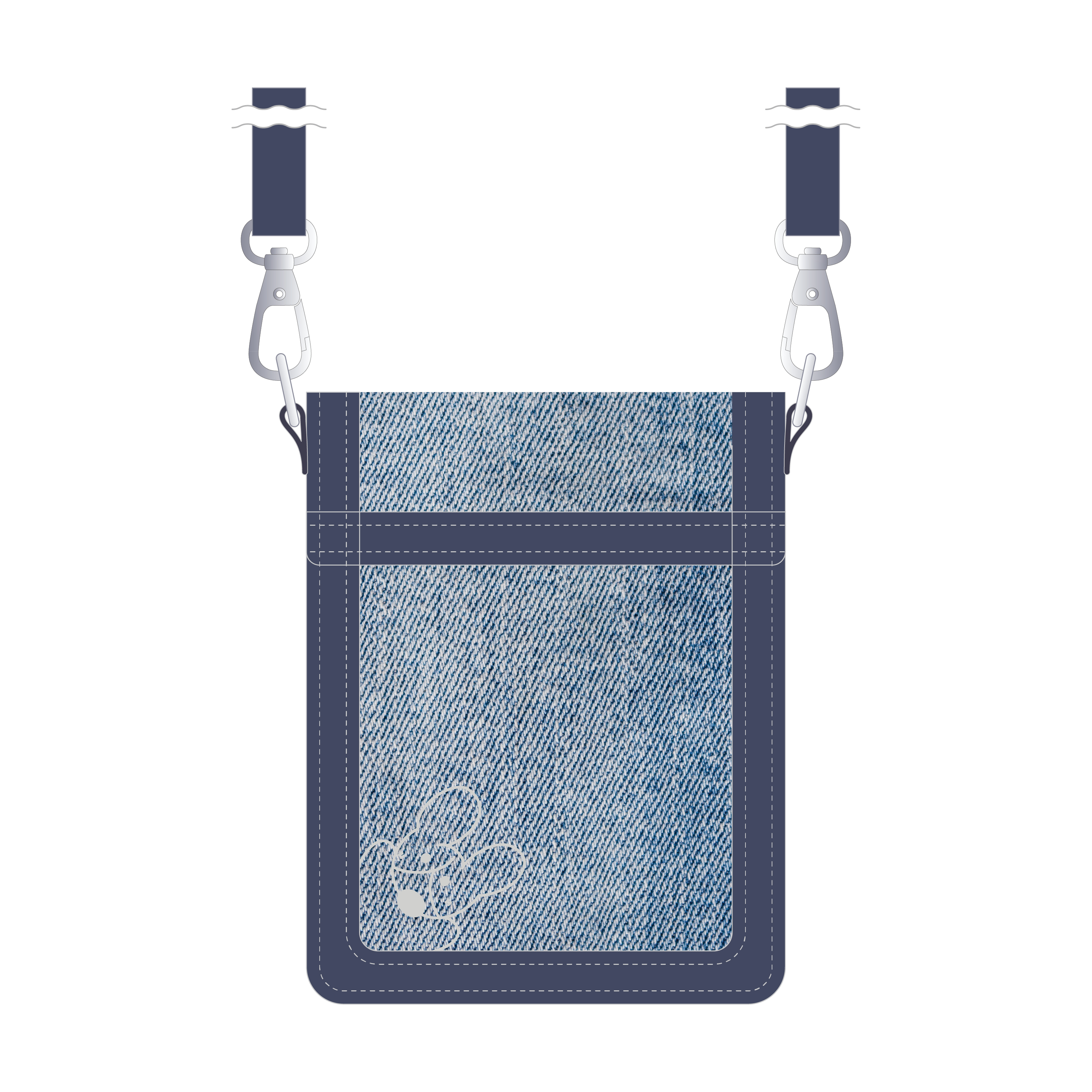 菅波 美玲プロデュース「おさんぽデニムポーチ」