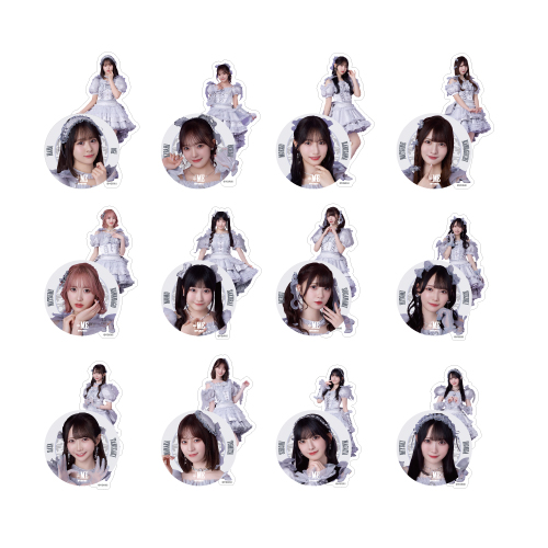 個別ステッカーセット（「モブノデレラ」衣装）