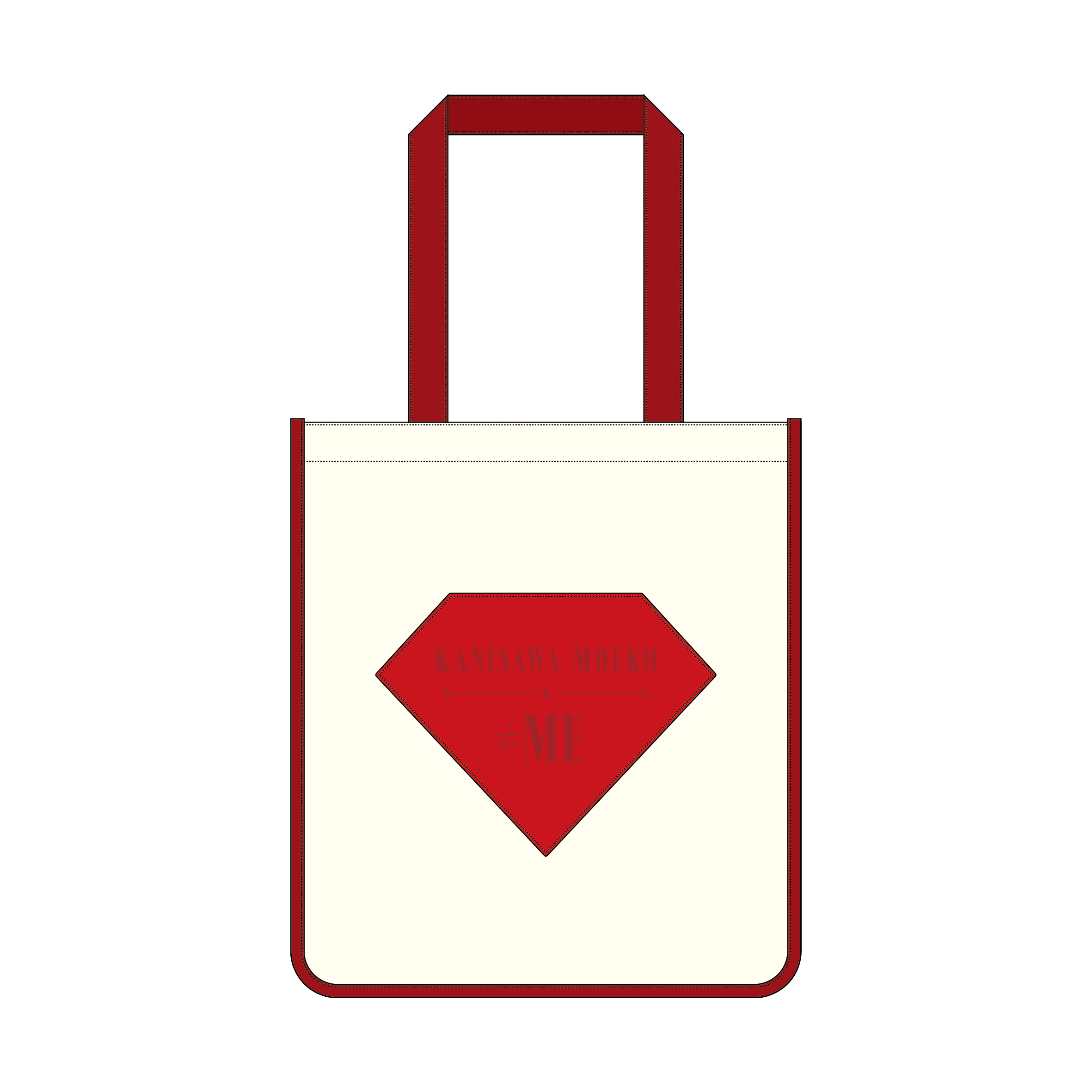 【FC限定】≠ME 個別スクエアトートバッグ