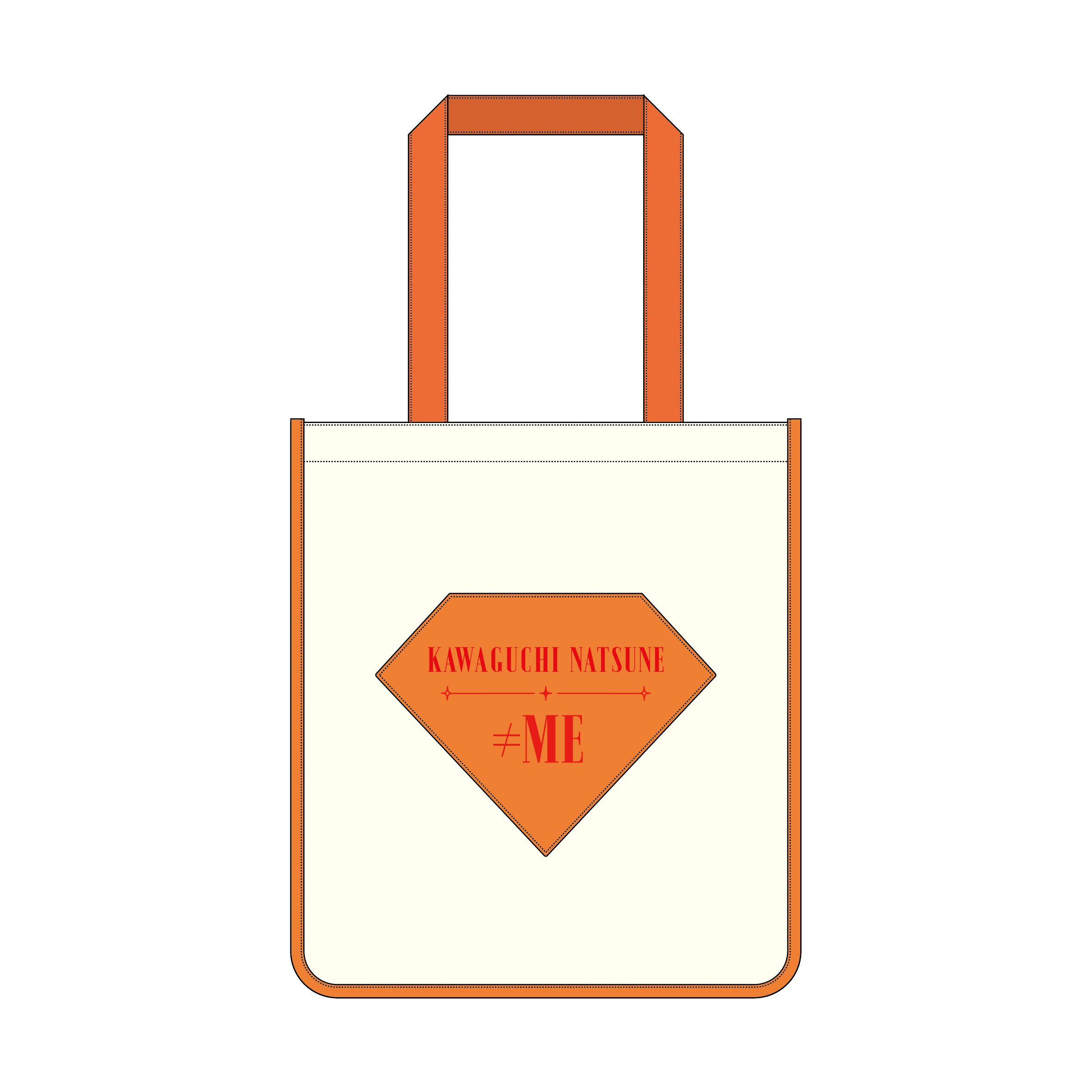 【FC限定】≠ME 個別スクエアトートバッグ