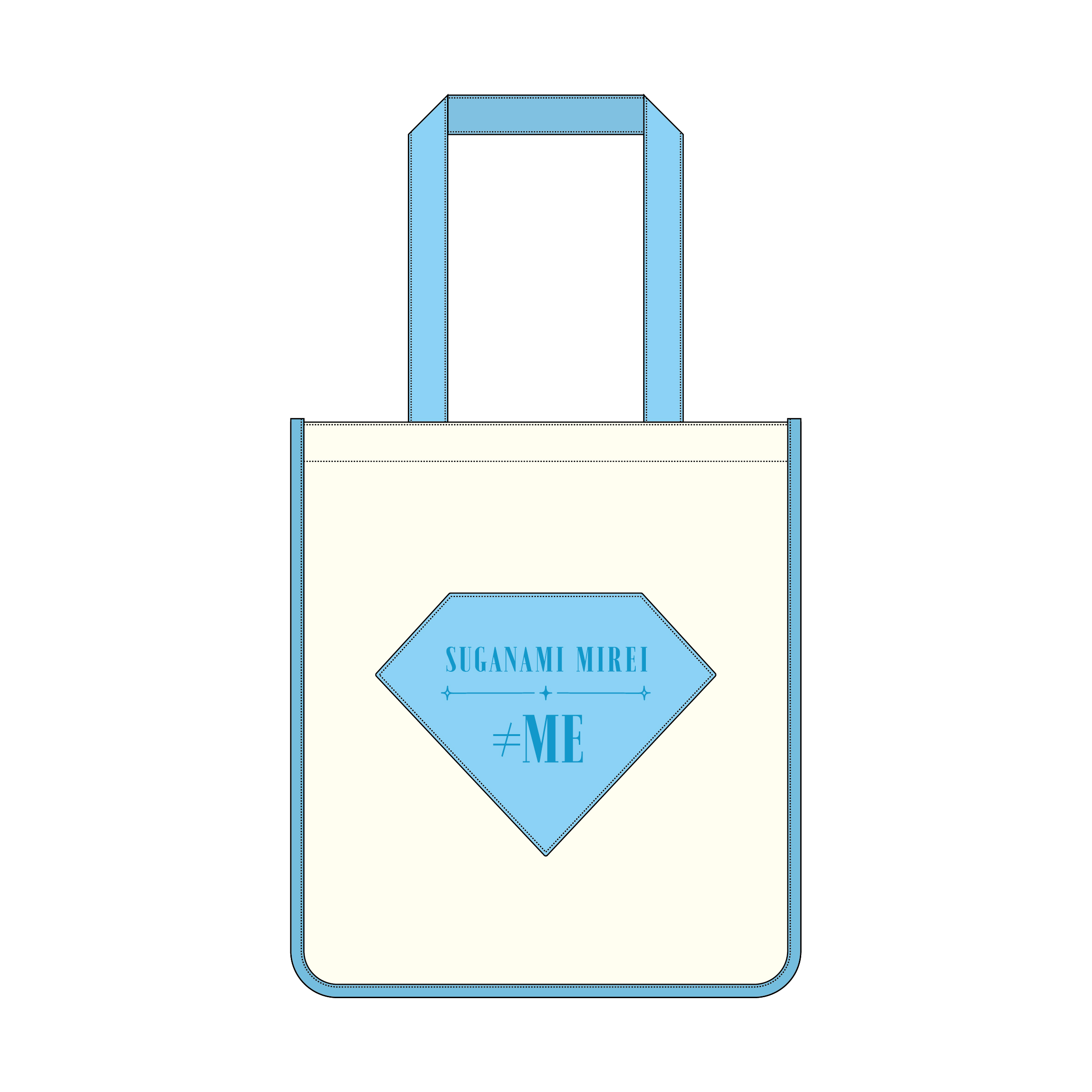 【FC限定】≠ME 個別スクエアトートバッグ