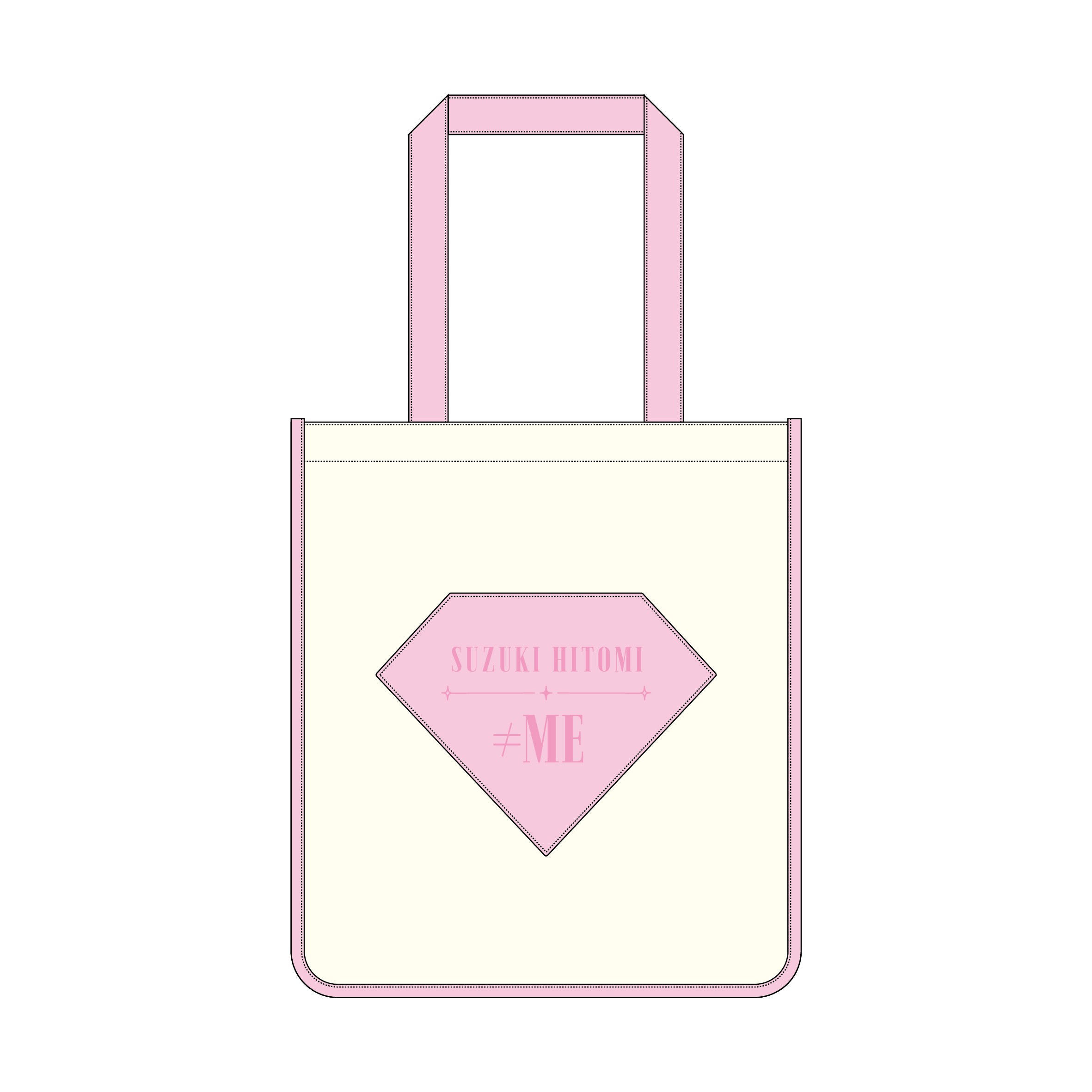 【FC限定】≠ME 個別スクエアトートバッグ