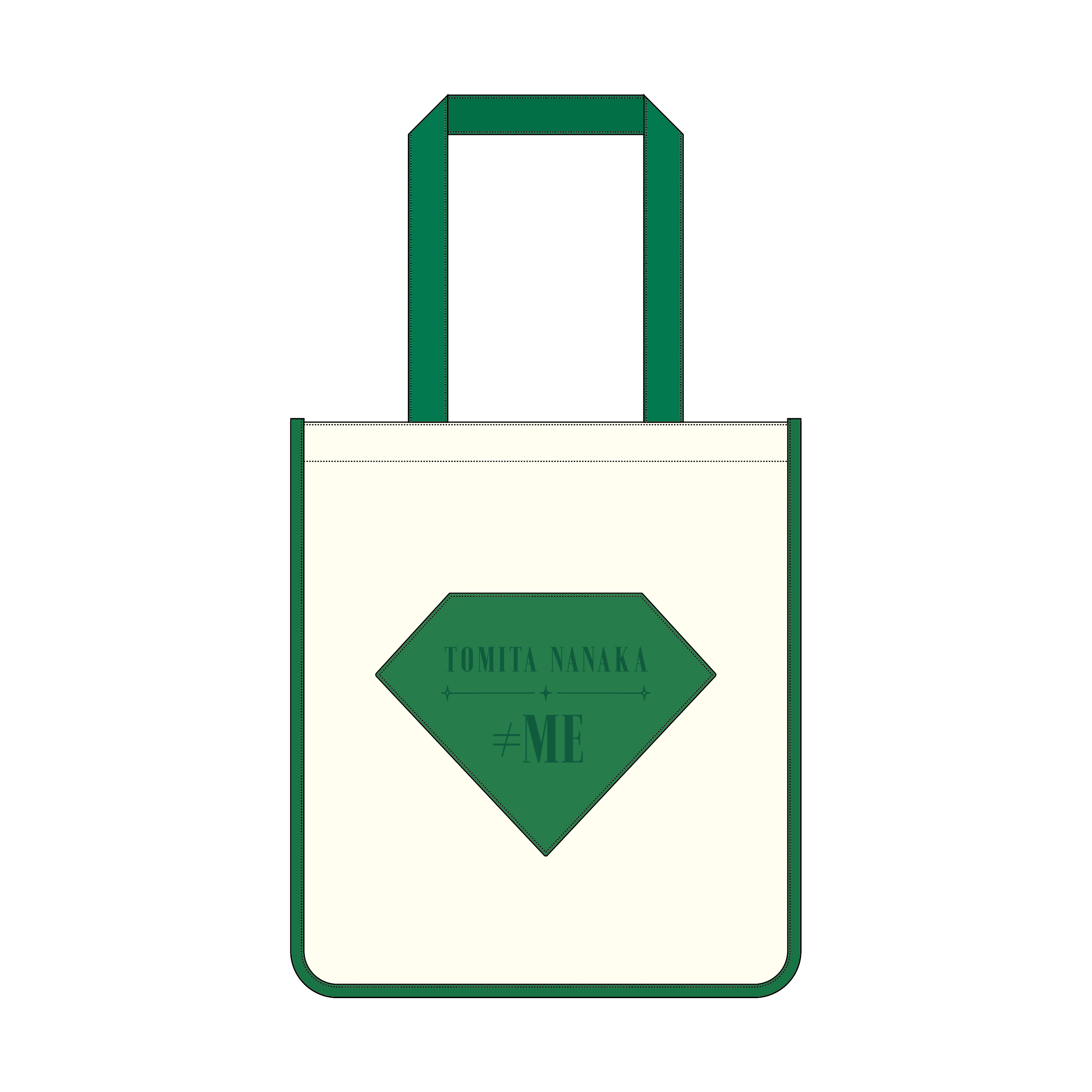 【FC限定】≠ME 個別スクエアトートバッグ