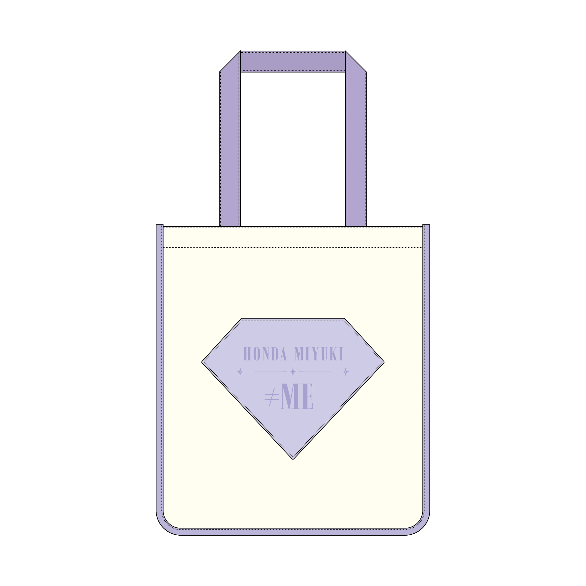 【FC限定】≠ME 個別スクエアトートバッグ