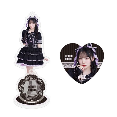 アクリルスタンドキーホルダー＆缶バッジセット（「デート前夜レクイエム」衣装）