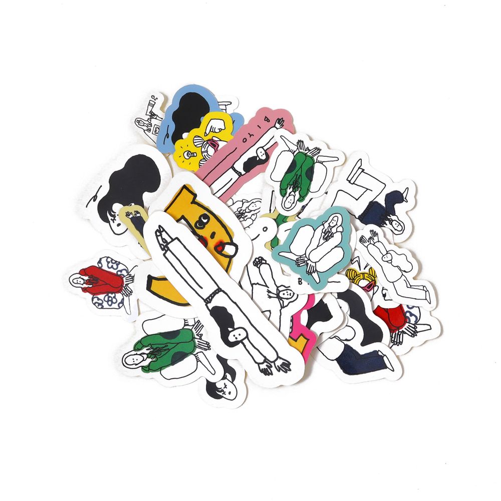 nageyari flake sticker（6種ランダムセット。全30デザイン）