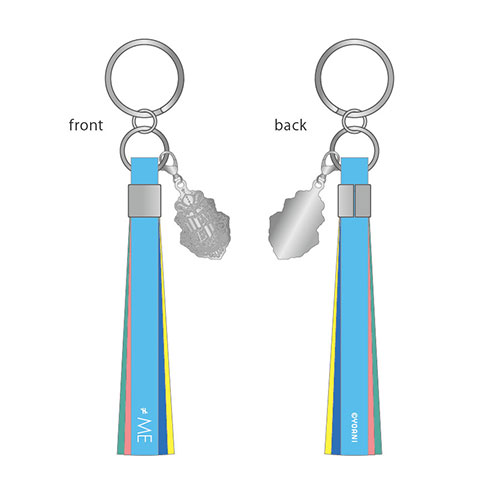 「秘密インシデント」リボンキーホルダー