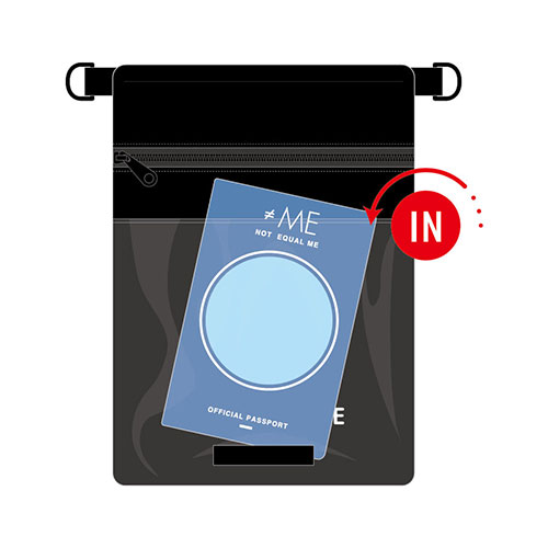【通常配送】≠ME 公式リバーシブルパスポートバッグ