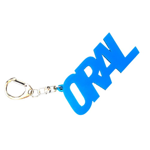 ORALアクリルキーホルダー/ブルー