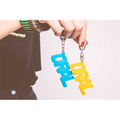 ORALアクリルキーホルダー/オレンジ