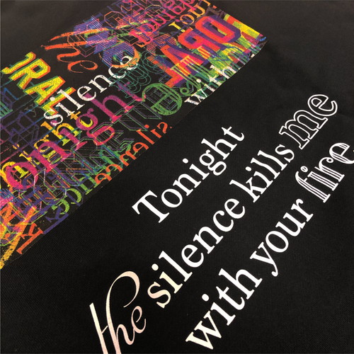 ネオンタイポスウェット/チャコール