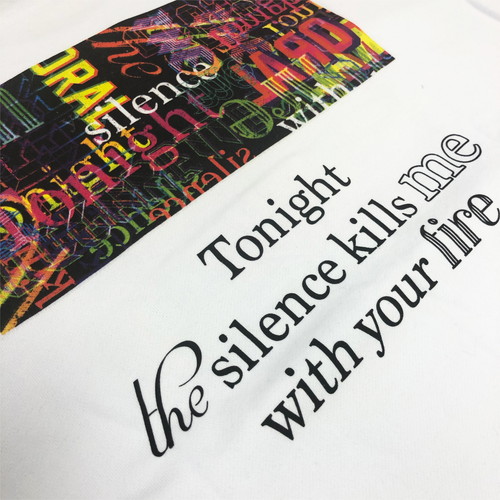 ネオンタイポスウェット/ホワイト