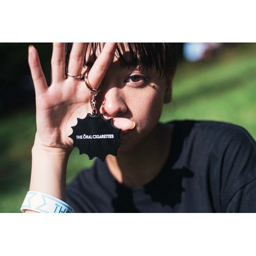 YOU MAY SMOKE ラバーキーホルダー/ブルー