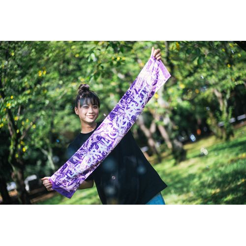 YOU MAY SMOKE #2 マフラータオル/パープル